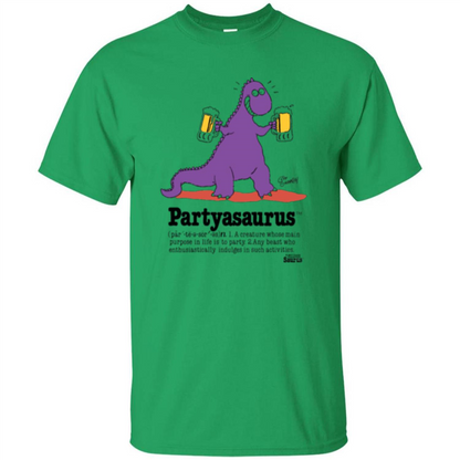 Partyasaurus T-shirt Party Asaurus Irish Green