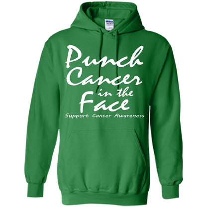 Support Cancer Awareness In The Face T-shirt Irish Green