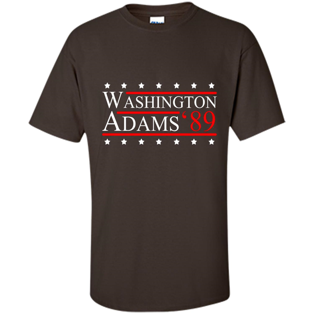 Washington Adams 1789 July 4th T-shirt Dark Chocolate