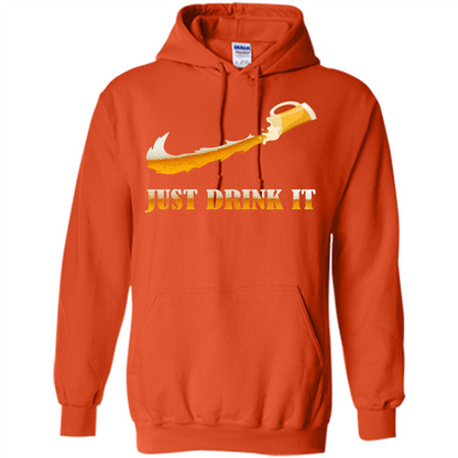 Drink Beer T-shirt Just Drink It Orange