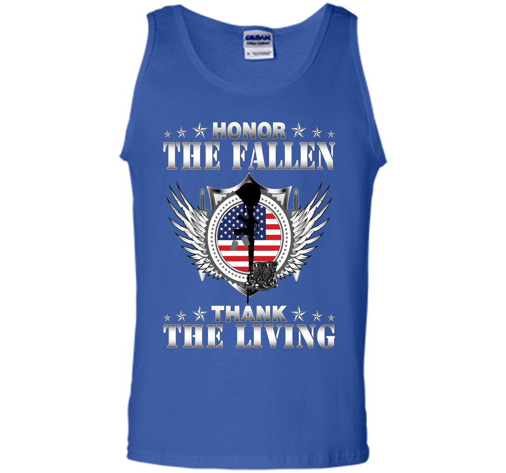 Honor The Fallen Thank The Living T-Shirt Memorial's Day t-shirt Royal