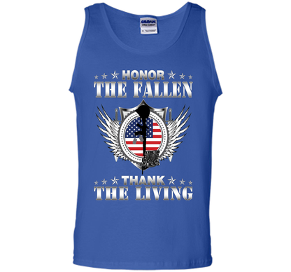 Honor The Fallen Thank The Living T-Shirt Memorial's Day t-shirt Royal