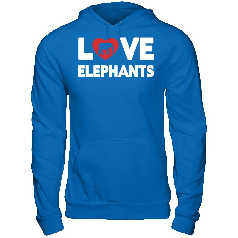 Love Elephants Gildan - Pullover Hoodie Royal