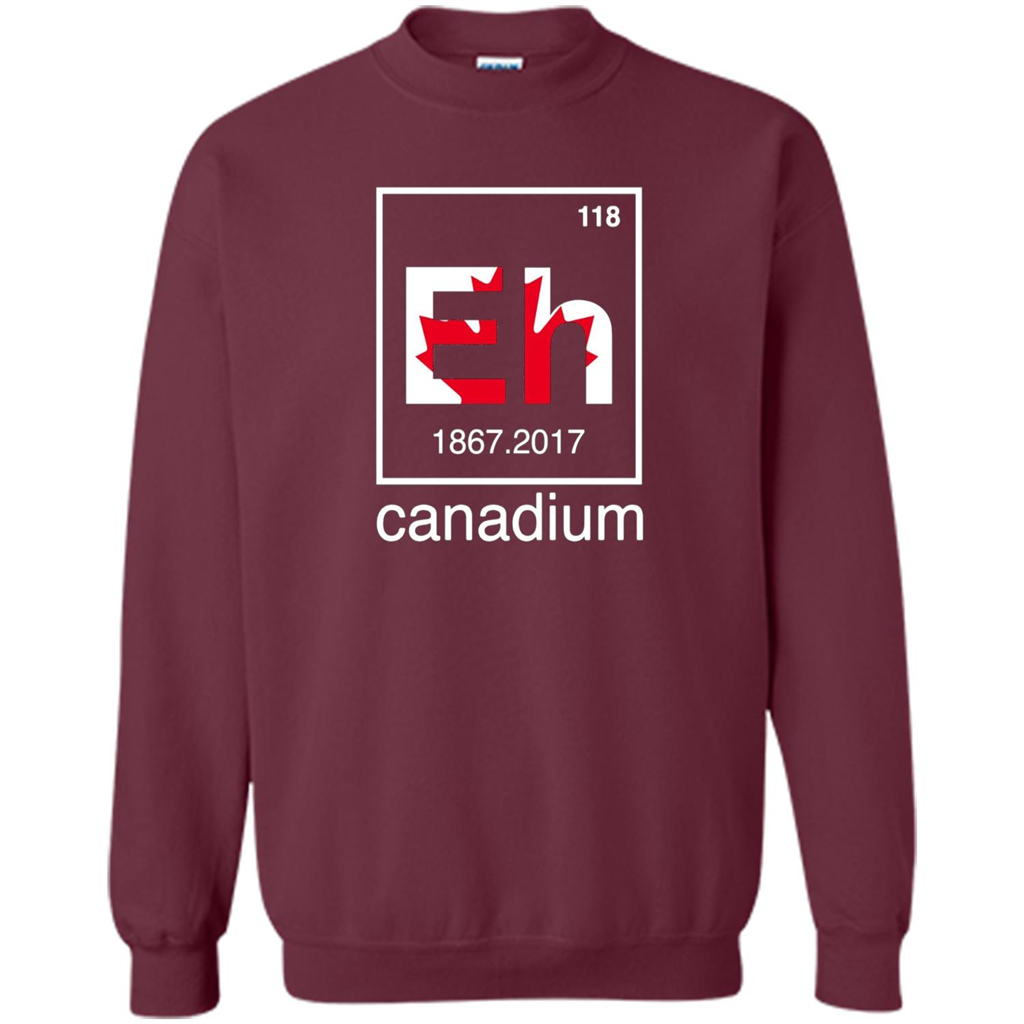 Funny Canadian T-shirt Canada Element Eh - 150 years T-Shirt Maroon