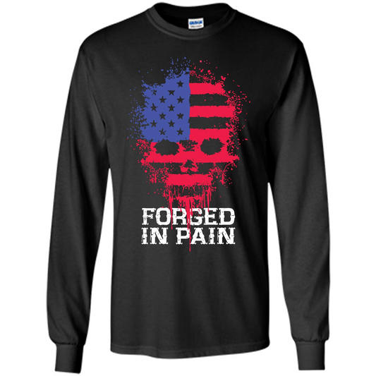 American T-shirt Forged In Pain Black