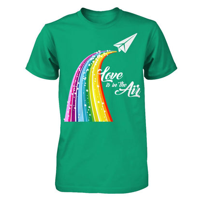 Love Is In The Air T-shirt Gildan - Short Sleeve Tee Kelly Green