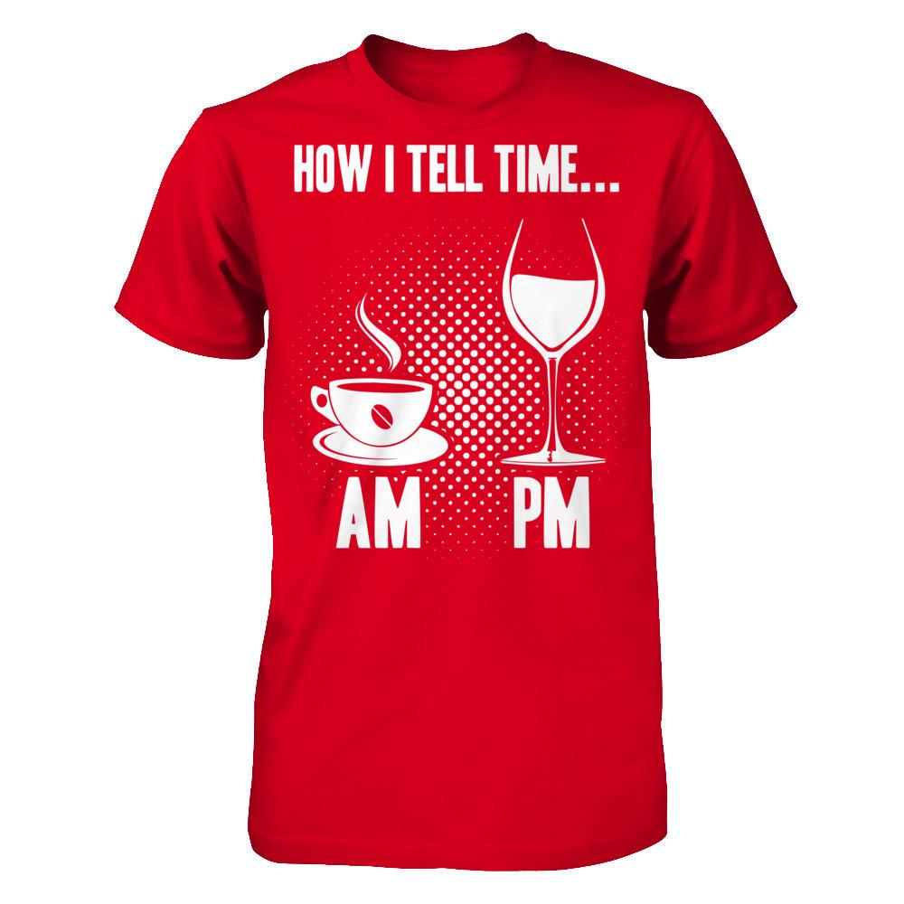 How I Tell The Time T-shirt Next Level - Unisex Fitted Tee Red