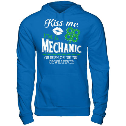 Kiss Me I‰۪m A Mechanic Or Irish Or Drunk Or Whatever T-shirt Gildan - Pullover Hoodie Royal