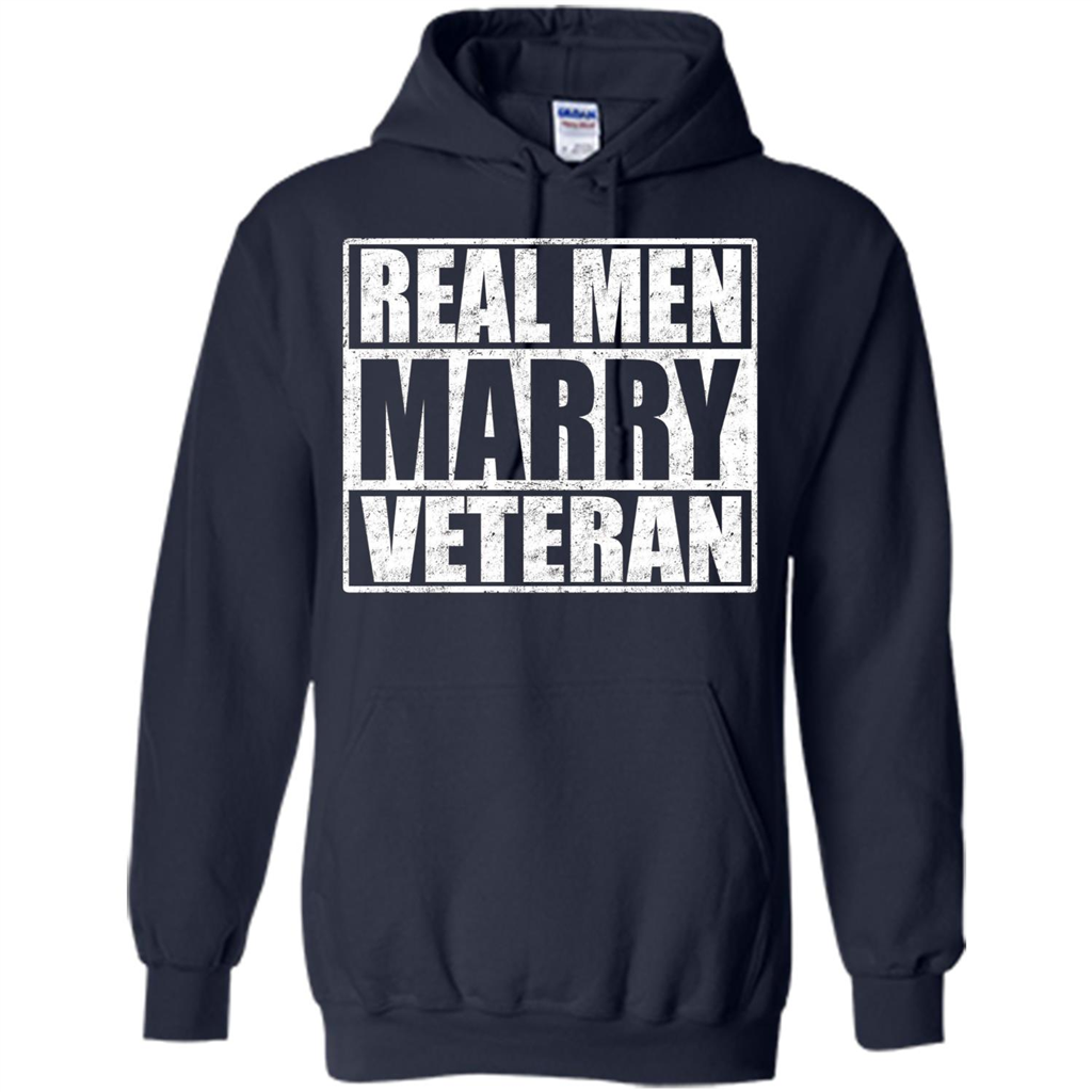Real Men Marry Veteran T-shirt Veteran's Husband Navy