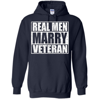 Real Men Marry Veteran T-shirt Veteran's Husband Navy