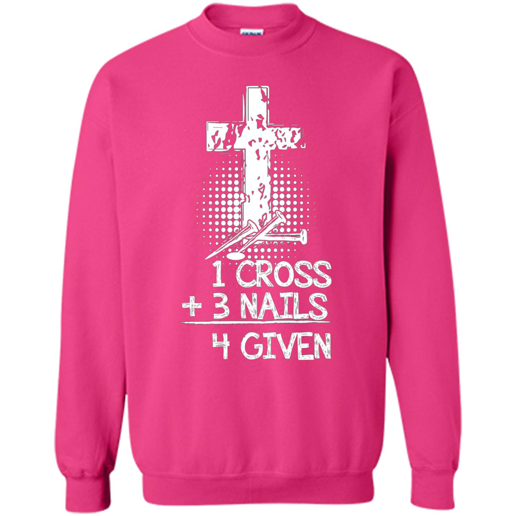 Christian T-shirt 1 Cross 3 Nails 4 Given T-shirt Heliconia