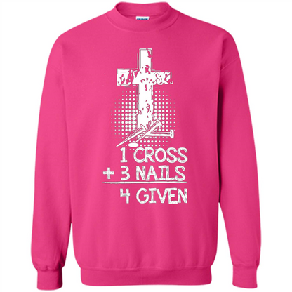 Christian T-shirt 1 Cross 3 Nails 4 Given T-shirt Heliconia