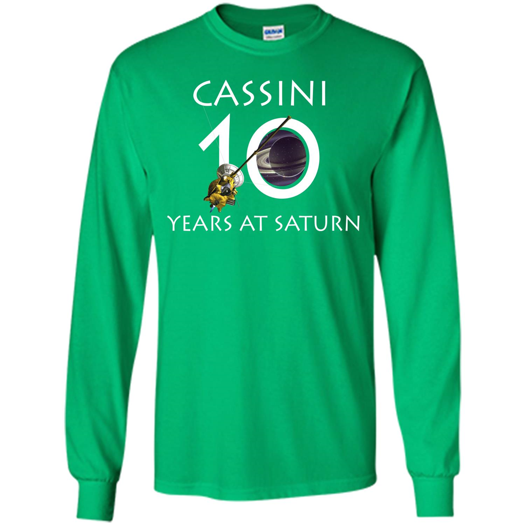 Cassini Grand Finale T-shirt Cassini 10 Years At Saturn T-shirt Irish Green
