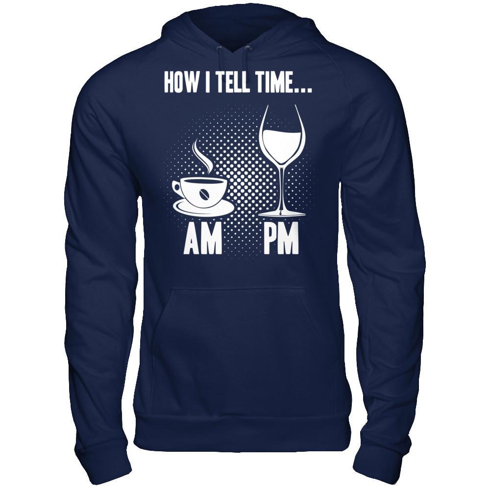 How I Tell The Time T-shirt Gildan - Pullover Hoodie Navy