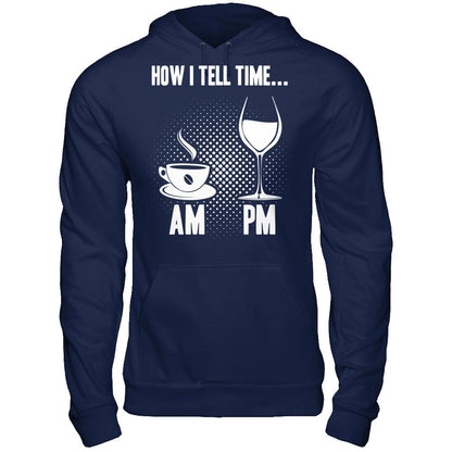 How I Tell The Time T-shirt Gildan - Pullover Hoodie Navy