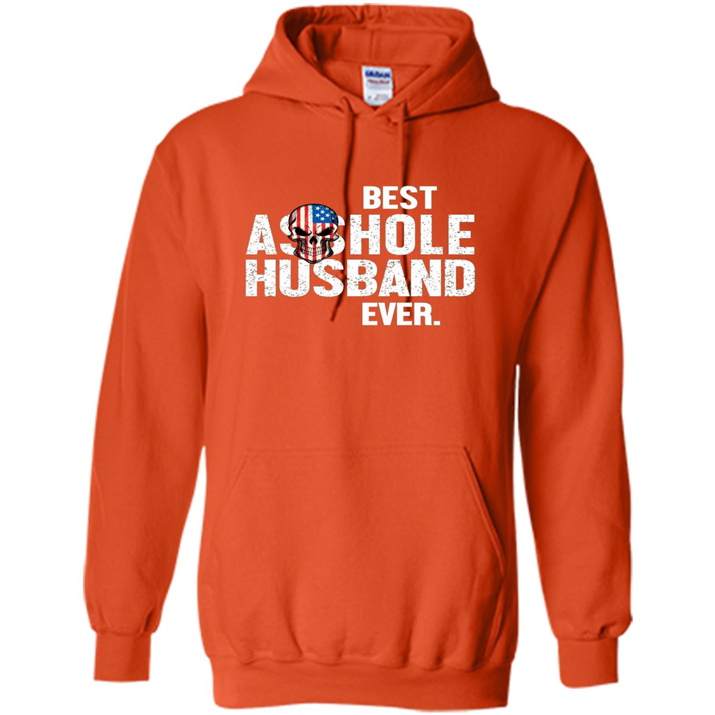 Best Asshole Husband Ever Funny T-shirt Orange