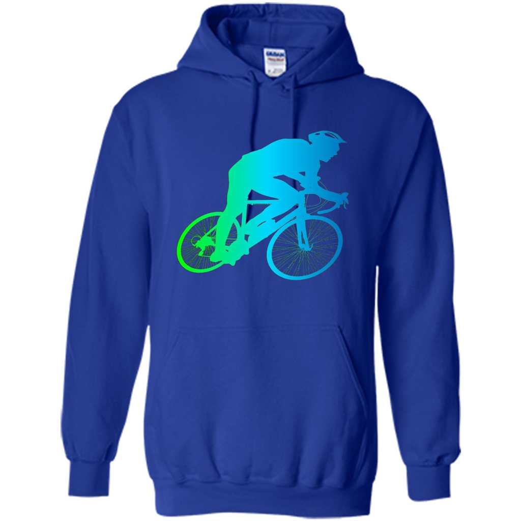Bike Rider T-shirt Colorful Bicycle Biking Lover T-shirt Royal