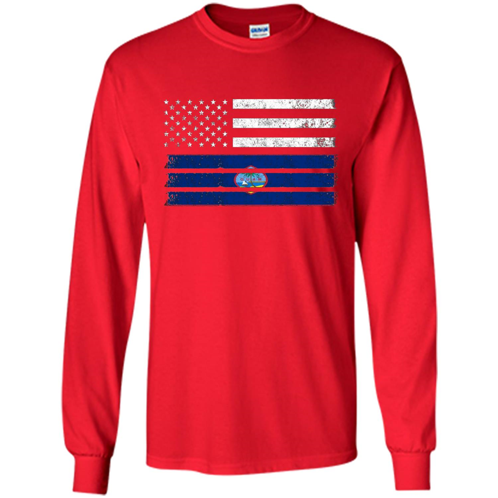 Guamanian American Flag - USA Guam T-shirt