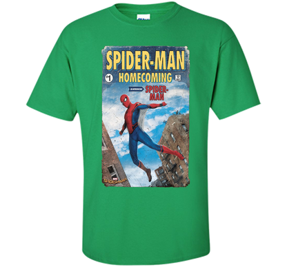 Marvel Spider-Man Homecoming Revamp #1 Issue Graphic T-Shirt t-shirt Irish Green