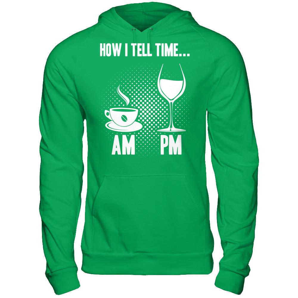 How I Tell The Time T-shirt Gildan - Pullover Hoodie Irish Green