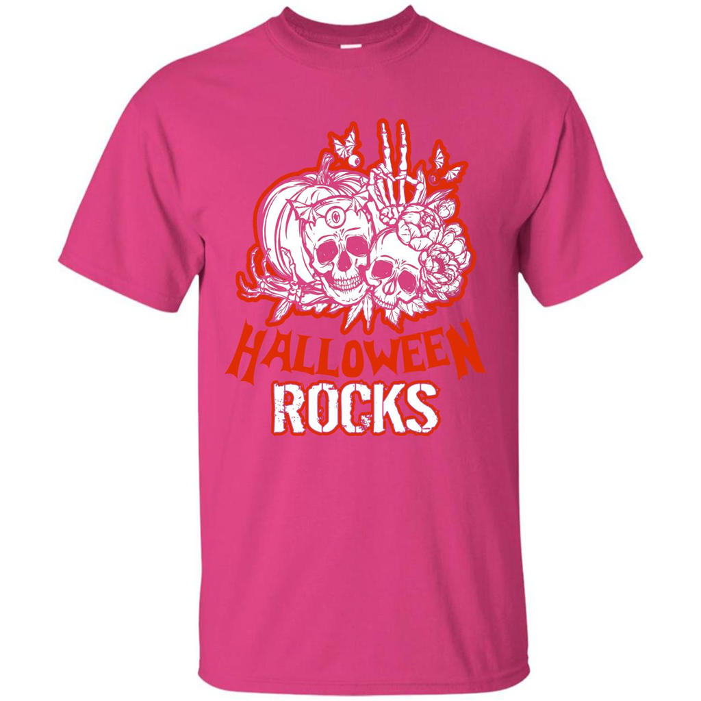 Halloween Rocks T-shirt Heliconia
