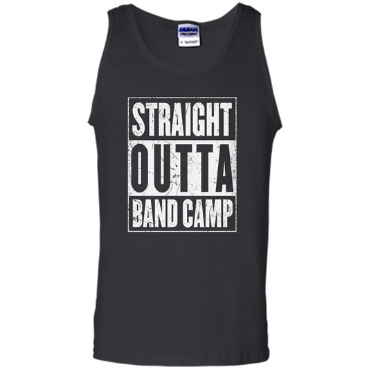 Straight Outta Band Camp T-shirt Camping T-shirt Black