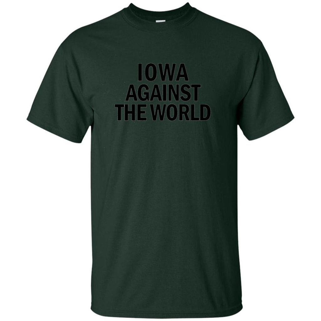 Iowa Against the World T-shirt Forest Green