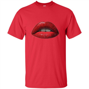 Red Lips T-shirt with Red Lips Art T-shirt