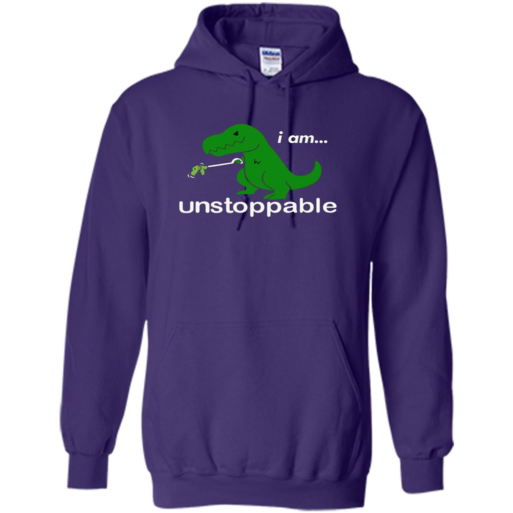 Rex Dinosaur T-shirt I Am Unstoppable Purple