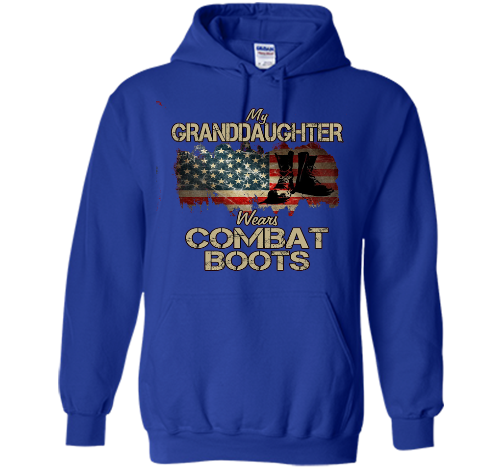 Combat Boots Soldier Granddaughter premium tee t-shirt Royal