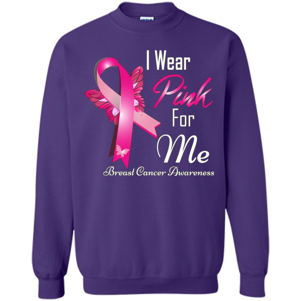 Breast Cancer Awareness T-Shirt I Wear Pink For Me Orange