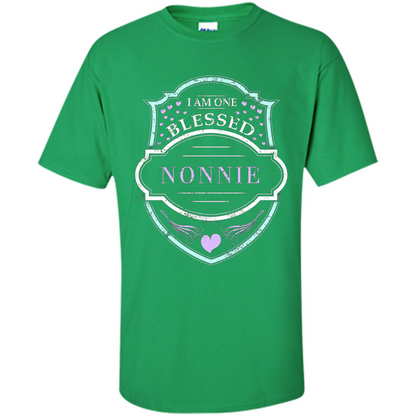 Grandma T-shirt I Am One Blessed Nonnie Irish Green