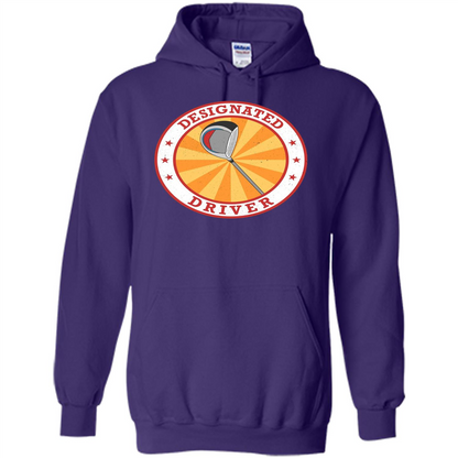 Golf T-shirt Designated Driver Funny Golf T-shirt Purple