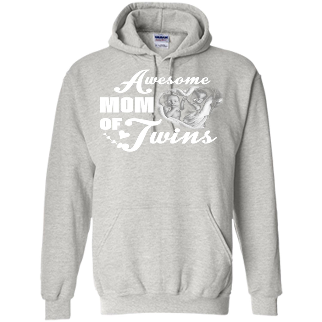 Mommy T-shirt Awesome Mom Of Twins Ash
