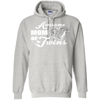 Mommy T-shirt Awesome Mom Of Twins Ash