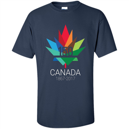Canada 150 Years - Maple Leaf T-Shirt Navy