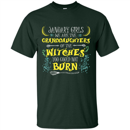Hallween T-shirt January Girls T-shirt Forest Green