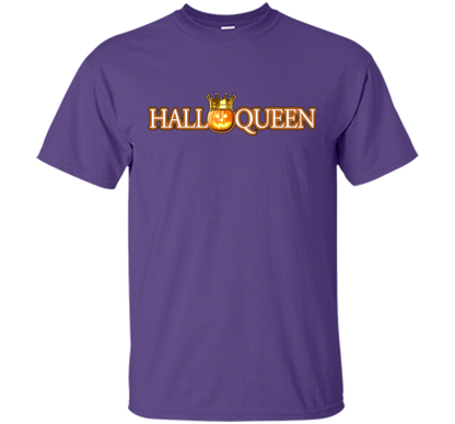 Halloween T-Shirt Halloween Pumpkin Queen T-shirt Purple