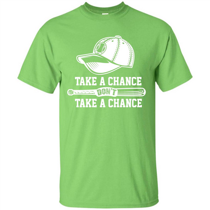 Football T-shirt Take A Chance Don't Take A Chance Lime