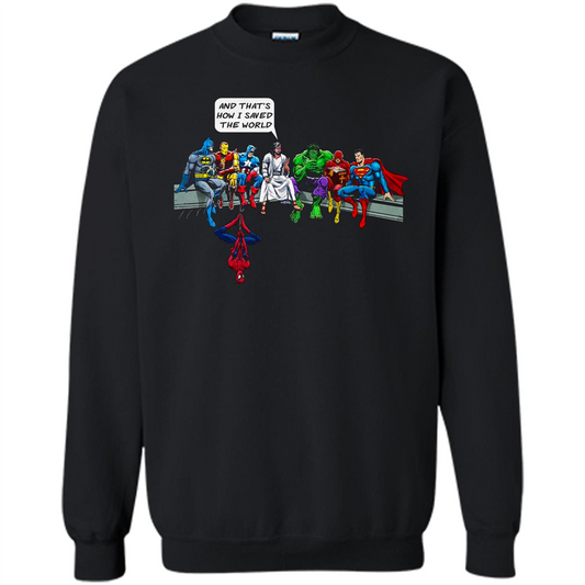 And That's How I Saved The World T-shirt Black