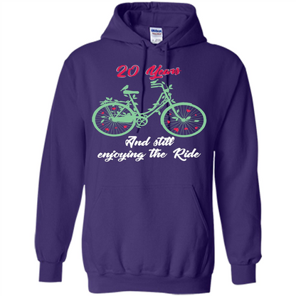 Anniversary T-shirt 20 Years And Still Enjoying The Ride Purple