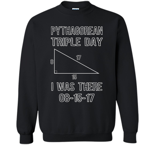 Pythagorean Triple Day 2017 8-15-17 Geeky T-shirt Black