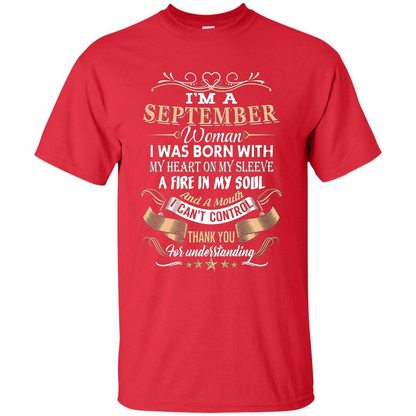 I'm A September Woman T-shirt Red