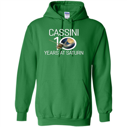 Cassini 10 Years at Saturn T-shirt Irish Green
