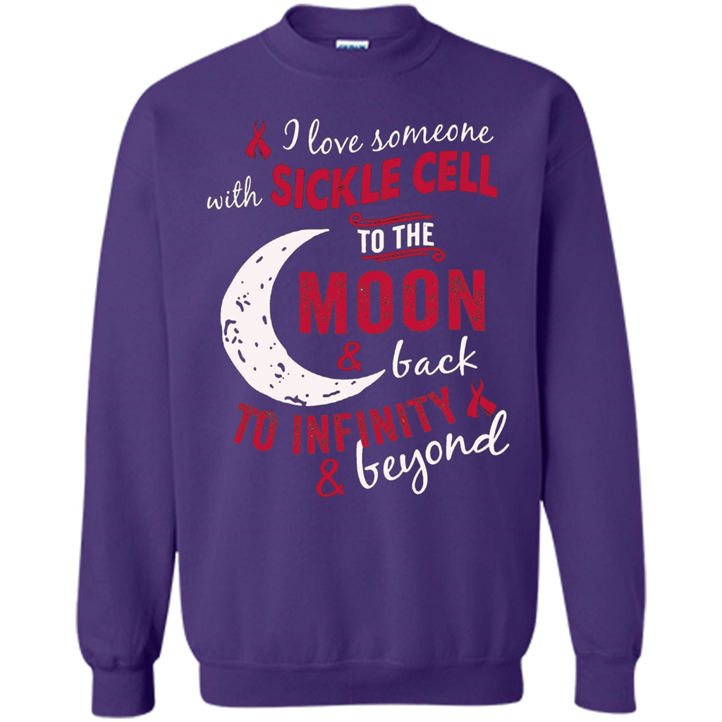 I Love Someone With Sickle Cell To The Moon And Back T-shirt Orange