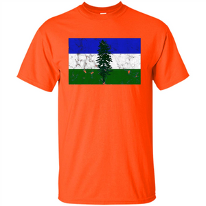 Distressed Cascadia Doug Flag Pacific Northwest T-shirt