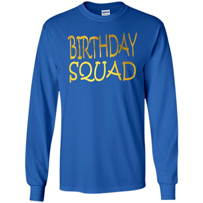 Birthday Squad T-shirt Royal