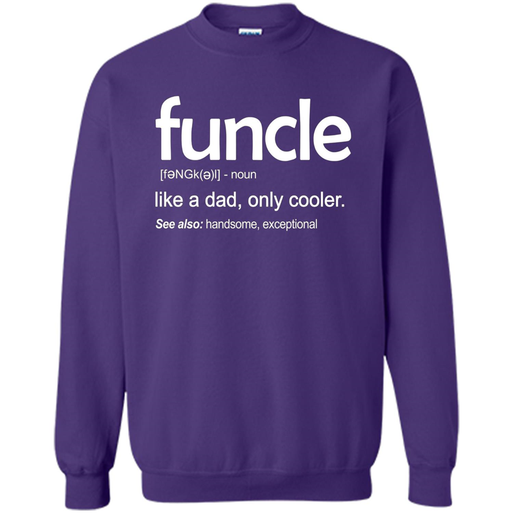 Funcle Definition T-shirt Funny Gift For Uncle Orange