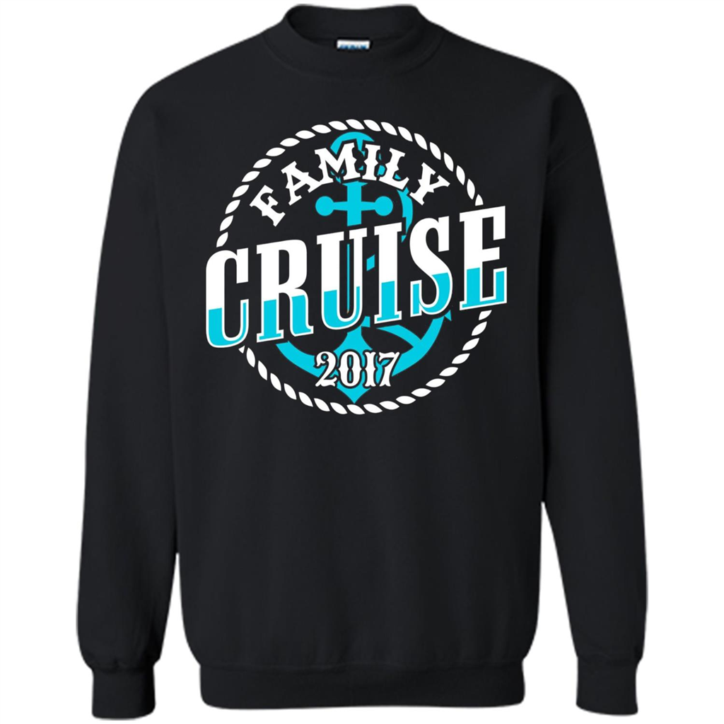 Family Cruise 2017 T-shirt Summer Vacation T-shirt Black