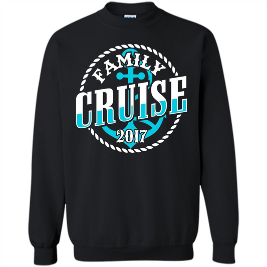 Family Cruise 2017 T-shirt Summer Vacation T-shirt Black